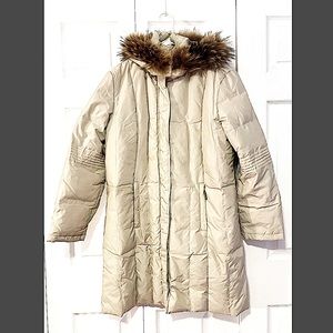 winter coat with fur hood